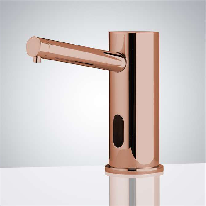 Melun Stainless Steel Automatic Commercial Rose Gold Sensor Soap Dispenser